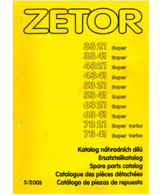 Katalog części Zetor Super 3321-7341