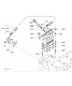 Króciec pompy wtryskowej Kubota silników 4 cylindrowych 

1G89651320 1G896-51320
