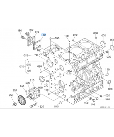 Uszczelka nowy typ wlewu oleju Kubota 
1A02151663 1A021-51663