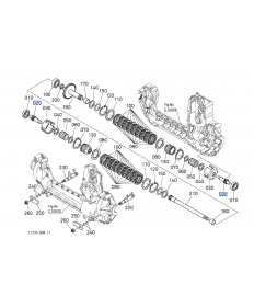 Wał przekładniowy z trybem 11 zębów tylnego mechanizmu różnicowego Kubota

K125314383, K1253-14383