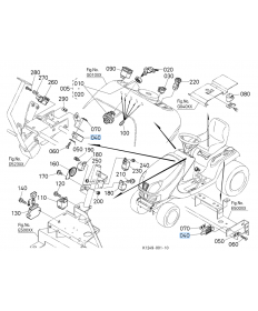 Przełącznik czujnik elektryczny Kubota 

K1122-62250, K112262250