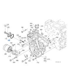 Oring (o-ring) Kubota gumowy stosowany w pokrywie rozrządu oraz w podstawie filtra oleju 
1920296830, 19202-96830